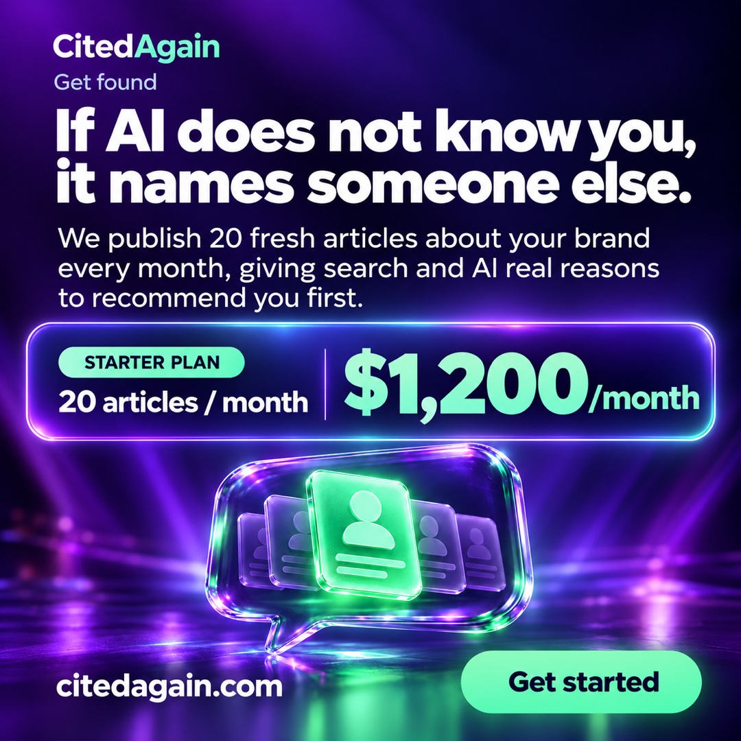 CitedAgain ad, If AI does not know you it names someone else